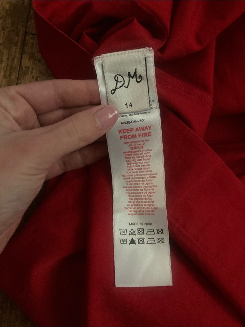 Angelina Midi Dress in Red - Picture 13 of 14
